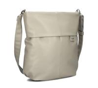 Zwei Damen Handtasche Mademoiselle.M M140 Umhängetasche 12 Liter klassische Crossbody Bag aus weichem Kunstleder, DIN-A4 passend, große Tasche für die Arbeit, Büro oder Uni (cement)