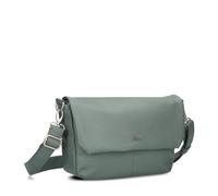 Zwei Damen Handtasche Mademoiselle.M M60 Umhängetasche 3 Liter breite Crossbody-Bag Magnetklappe Reißverschluss inklusive Schlüsselband klassisch-elegante Abendtasche (eucalyptus)