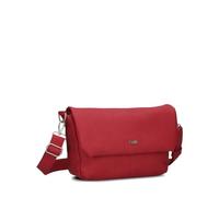 Zwei Damen Handtasche Mademoiselle.M M60 Umhängetasche 3 Liter breite Crossbody-Bag Magnetklappe Reißverschluss inklusive Schlüsselband klassisch-elegante Abendtascher (lipstick)