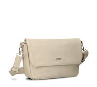 Zwei Damen Handtasche Mademoiselle.M M60 Umhängetasche 3 Liter breite Crossbody-Bag Magnetklappe Reißverschluss inklusive Schlüsselband klassisch-elegante Abendtasche (nubuk-linen)