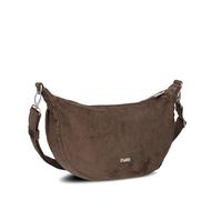 Zwei Damen Handtasche Mademoiselle.M M70 Moon-Bag 4 Liter Trend-Tasche in Halbmond-Form vielseitig als Bauchtasche Crossbody-Bag Abendtasche Umhängetasche zu tragen (cord-wood)