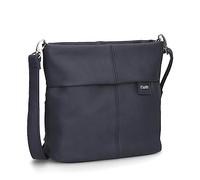 Zwei Damen Handtasche Mademoiselle.M M8 Crossbody Bag 3 L Umhängetasche aus Kunstleder mit Geheimfach & Hauptfach mit Reißverschluss, inkl. kurzem & langen abnehmbaren Schultergurt (nubuk-ink)