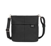 Zwei Damen Handtasche Mademoiselle.M M8 Crossbody Bag 3 L Umhängetasche aus Kunstleder mit Geheimfach & Hauptfach mit Reißverschluss, inkl. kurzem & langen abnehmbaren Schultergurt (nubuk-black)