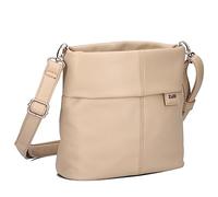 Zwei Damen Handtasche Mademoiselle.M M8 Crossbody Bag 3 L Umhängetasche aus Kunstleder mit Geheimfach & Hauptfach mit Reißverschluss, inkl. kurzem & langen abnehmbaren Schultergurt (oat)