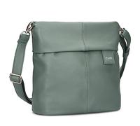 Zwei Damen Handtasche Mademoiselle.M M8 Crossbody Bag 3 L Umhängetasche aus Kunstleder mit Geheimfach & Hauptfach mit Reißverschluss, inkl. kurzem & langen abnehmbaren Schultergurt (eucalyptus)