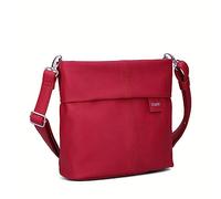 Zwei Damen Handtasche Mademoiselle.M M8 Crossbody Bag 3 L Umhängetasche aus Kunstleder mit Geheimfach & Hauptfach mit Reißverschluss, inkl. kurzem & langen abnehmbaren Schultergurt (lipstick)