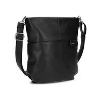 Zwei Damen Handtasche Mademoiselle.M M90 Umhängetasche 6 Liter klassische Crossbody Bag, weiches Kunstleder, Schulter-Tasche inklusive zweitem kurzen Gurt (noir)