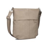 Zwei Damen Handtasche Mademoiselle.M M90 Umhängetasche 6 Liter klassische Crossbody Bag, weiches Kunstleder, Schulter-Tasche inklusive zweitem kurzen Gurt (nubuk-cappuccino)
