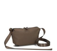Zwei Damen Handtasche Mademoiselle.Tex MTX40 kleine Umhängetasche 2 Liter Crossbody-Bag mit Reißverschluss minimalistische Damentasche im Casual-Look in Trapezform (brown)