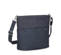 Zwei Damen Handtasche Olli OT8 Umhängetasche 3 Liter klassische Crossbody Bag wasserabweisend robust strapazierfähig Bicolor Design Schultertasche inkl. 2 Schultergurte kurz & lang (navy)