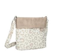 Zwei Damen Handtasche Olli OT8 Umhängetasche 3 Liter klassische Crossbody Bag wasserabweisend robust strapazierfähig Bicolor Design Schultertasche inkl. 2 Schultergurte kurz & lang (schwarz)