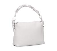 Zwei Damen Handtasche Perla PE60 im Boho-Look 3 Liter Perlen-Verzierung geflochtener Makramee-Tragegurt + langer Schultergurt - 3-in-1 Handtasche, Umhängetasche & Crossbody Bag