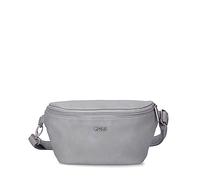 Zwei Damen Hip Bag Mademoiselle.M MH4 Bauchtasche 25 cm 1 Liter aus hochwertigem Kunstleder, Crossbody Bag wasserabweisend, 3-in-1 Bequeme Brusttasche, Gürteltasche & Hüfttasche (Canvas-Grey)