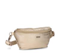 Zwei Damen Hip Bag Mademoiselle.M MH4 Bauchtasche 25 cm 1 Liter aus hochwertigem Kunstleder, Crossbody Bag wasserabweisend, 3-in-1 Bequeme Brusttasche, Gürteltasche & Hüfttasche (Gold)