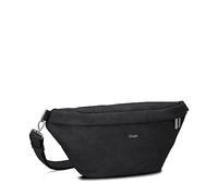 Zwei Damen Hip Bag Mademoiselle.M MH80 Bauchtasche 40 cm 3 Liter, Crossbody Bag wasserabweisend, 3-in-1 Bequeme Brusttasche, Gürteltasche & Hüfttasche (Nubuk-Black)