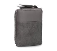 Zwei Damen Portemonnaie Eva EVW15 kompakte Geldbörse, 6 Kartenfächer, EIN Scheinfach, EIN Sichtfach, Münzfach außen, Fach für Einkaufswagenmünze, moderner und eleganter Geldbeutel (Nubuk-Stone)