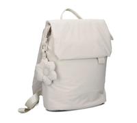 Zwei Damen Puffer City-Rucksack HANNAH HAR13 mit 7 Liter Volumen, Reißverschlussfächern, gepolstertem Trennfach, recyceltes Polyester, wasserabweisend (off-white) (Cream White)