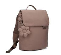 Zwei Damen Puffer City-Rucksack HANNAH HAR13 mit 7 Liter Volumen, Reißverschlussfächern, gepolstertem Trennfach, recyceltes Polyester, wasserabweisend (off-white) (cappuccino)