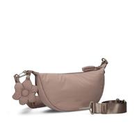 Zwei Umhängetasche Hannah HA50 Damen 30 cm – 2 L, Blumenanhänger, Cappuccino