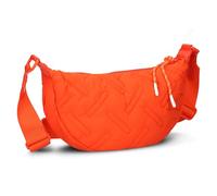 Zwei Damen Puffer Tasche Cleo CL50 gesteppte moonbag 2 Liter wasserabweisende quilted Puffy Bag Halbmond-Form, recyceltes Nylon, Stepptasche tragbar als Umhängetasche oder crossbody (papaya)