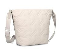 Zwei Damen Puffer Tasche Cleo CL90 gesteppte große Umhängetasche, Stepp-Schultertasche, ultraleicht, wasserabweisend, robust, abnehmbarer und verstellbarer Schultergurt (sand)