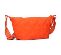 Zwei Damen Puffer Umhängetasche Cleo CL60 gesteppte Handtasche, quilted Bag, ultraleicht, wasserabweisend, robust, moderne Damen Stepp-Tasche (papaya)
