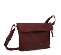 Zwei Damen Rolltop-Handtasche Olli OT6 Umhängetasche 2/4 Liter klassische Crossbody Bag wasserabweisend robust strapazierfähig Bicolor Design Schultertasche, hochwertig verarbeitet (bordeaux)