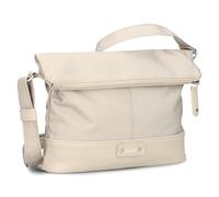 Zwei Damen Rolltop-Handtasche Olli OT6 Umhängetasche 2/4 Liter klassische Crossbody Bag wasserabweisend robust strapazierfähig Bicolor Design Schultertasche, hochwertig verarbeitet (linen)