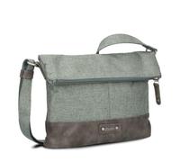 Zwei Damen Rolltop-Handtasche Olli OT6 Umhängetasche 2/4 Liter klassische Crossbody Bag wasserabweisend robust strapazierfähig Bicolor Design Schultertasche, hochwertig verarbeitet