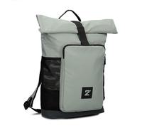 Zwei Damen Rucksack BONNY BOR180 Rolltop Backpack 15-19 Liter, leichter Nylon Tagesrucksack, wasserabweisend, viele Fächer, Flaschenfach, Schlüsselband, gepolsterte Gurte (eucalyptus)