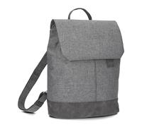 Zwei Damen Rucksack Olli OR13 Daypack 7 Liter robust strapazierfähig wasserabweisend Rückenpolsterung Hauptfach mit Reißverschluss Geheimfach Handyfach Einsteckfächer Laptopfach gepolstert (grey)