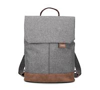 Zwei Damen Rucksack Olli OR13 Daypack 7 Liter robust strapazierfähig wasserabweisend Rückenpolsterung Hauptfach mit Reißverschluss Geheimfach Handyfach Einsteckfächer Laptopfach gepolstert (stone)