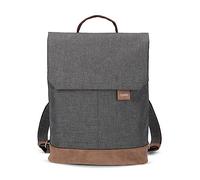 Zwei Damen Rucksack Olli OR13 Daypack 7 Liter robust strapazierfähig wasserabweisend Rückenpolsterung Hauptfach mit Reißverschluss Geheimfach Handyfach Einsteckfächer Laptopfach gepolstert (graphit)