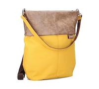 Zwei Damen Rucksack-Tasche Olli OR12 (7 Liter) Handtasche & Rucksack 2-in-1 wasserabweisende Schultertasche mit gepolstertem Laptopfach (bis 13"), Damentasche & Cityrucksack in Einem (yellow)