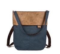 Zwei Damen Rucksack-Tasche Olli OR12 (7 Liter) Handtasche & Rucksack 2-in-1 wasserabweisende Schultertasche mit gepolstertem Laptopfach (bis 13"), Damentasche & Cityrucksack in Einem (blue)