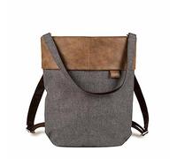 Zwei Damen Rucksack-Tasche Olli OR12 (7 Liter) Handtasche & Rucksack 2-in-1 wasserabweisende Schultertasche mit gepolstertem Laptopfach (bis 13"), Damentasche & Cityrucksack in Einem (stone)