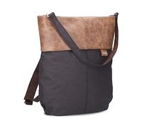 Zwei Damen Rucksack-Tasche Olli OR12 (7 Liter) Handtasche & Rucksack 2-in-1 wasserabweisende Schultertasche mit gepolstertem Laptopfach (bis 13"), Damentasche & Cityrucksack in Einem (night)