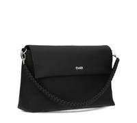 Zwei Damen Schultertasche Yuna YU60 Handtasche 3 Liter klassisch elegante Abendtasche mit Magnetklappe & Reißverschluss Schlüsselband kurzer geflochtener + langer Schultergurt Umhängetasche
