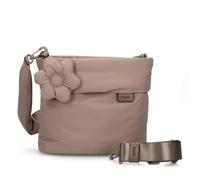 Zwei Damen Umhängetasche HANNAH HA8 - kleine Puffer Bag 3 Liter mit Reißverschlussfächern, Smartphonefach & 2 Tragegurten - Crossbody Umhängetasche aus recyceltem Material (cappuccino)