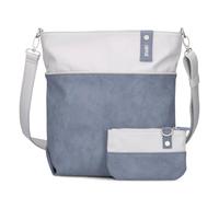 zwei Jana J12 - Schultertasche 33 cm - nubuk-sky