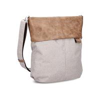 Zwei Damen Umhängetasche Olli OT12 Crossbody-Bag 7 Liter strapazierfähige & wasserabweisende Schultertasche, hochwertige Qualität, Schlüsselring, zusätzlicher Schultergurt, Geheimfach (creme)