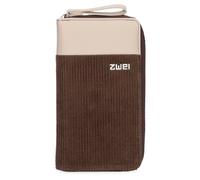Zwei Eva Geldbörse 20 cm braun