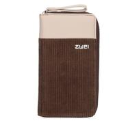 Zwei Eva Geldbörse 20 cm braun