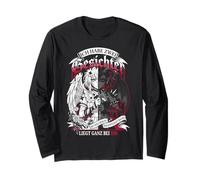 Zwei Gesichter Engel Dämon Anime Manga Spruch Langarmshirt