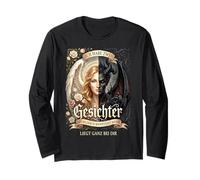 Zwei Gesichter Spruch Engel Teufel Sarkasmus Langarmshirt