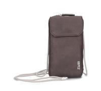 Zwei Handytasche zum Umhängen MADEMOISELLE.M MP30 Smartphone-Etui & Geldbörse 2-in-1, umlaufender Reißverschluss, längenverstellbarer Riemen, Mini-Handtasche 19 x 10 x 3 cm (chocolate)