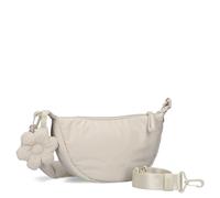 Zwei Damen-Umhängetasche Hannah HA50 – 30 cm, 2 l, Blumenanhänger, recyceltes Polyester, off-white