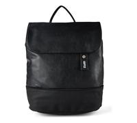 Zwei Damen City-Rucksack Jana JR13 Damenrucksack 7 Liter, sportlich-eleganter Look bicolor, DIN-A4 Größe, weiches Kunstleder, Rückenpolsterung, Hauptfach mit Reißverschluss (nubuk-black)