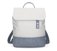 Zwei Damen City-Rucksack Jana JR13 Damenrucksack 7 Liter, sportlich-eleganter Look bicolor, DIN-A4 Größe, weiches Kunstleder, Rückenpolsterung, Hauptfach mit Reißverschluss (nubuk-sky)