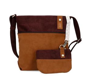 zwei Jana J100 - Umhängetasche 29 cm (nubuk-cognac)